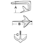 Ancora Trefoil inox 5 kg - immagine 2
