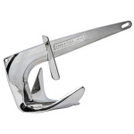 Ancora inox Trefoil 10 Kg con piastra