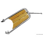 Delfiniera inox/teak con scaletta 3 gradini - immagine 4