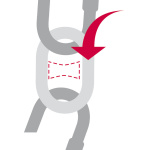 Segna catena 6 mm bianco - immagine 3