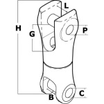 Attacco girevole inox 12/14 mm - immagine 2