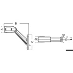 Fanale ingombro LED dx 3 funzioni corpo gomma - immagine 2