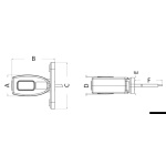 Fanale ingombro LED base piana 3 funz. corpo gomma - immagine 2