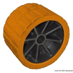 Rullo laterale arancio 75 mm Ø foro 15 mm