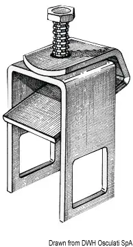 4.2.7 Staffa di fissaggio rullo 30 x 50 mm - immagine 1