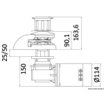 Verricello ITALWINCH Smart Plus 1000W 24V - 8mm alto c/campana - immagine 2