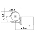 Verricello ITALWINCH Smart Plus 1000W 24V - 8mm alto c/campana - immagine 3