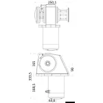 Verricello Italwinch Obi 1500 W - 12 V con campana -barbotin 8 mm - immagine 2