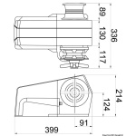 Verricello Italwinch Devon 1500 W - 24 V barbotin 10 mm - immagine 2