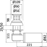 Verricello ITALWINCH tonneggio Paros Lux 700W 12V - immagine 2