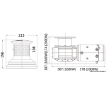Teleruttore Lewmar 700/1000 W - 24 V - immagine 3
