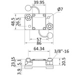 Interruttore termico stagno con riarmo aut. 80 A - immagine 2