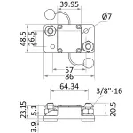 Interruttore termico stagno con riarmo aut. 80 A - immagine 2