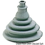 Soffietto passacavi gomma grigia