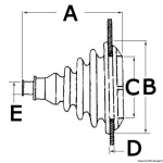 Soffietto passacavi bianco piccolo