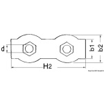 Morsetti inox doppi 8 mm - immagine 2