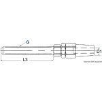 Terminale inox tenditore Ø 6mm
