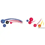 Stopper nylon foro Ø 4 mm rosso