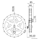 Avvolginastro ad alta resistenza inox 60Mt - immagine 2
