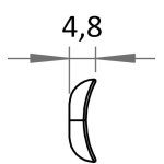Profilo protezione deluxe con viti 320mm - immagine 2