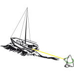 Fascia per ormeggio su roccia 2.5m, h: 50mm, Viola - immagine 2