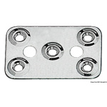 Piastrina fissa cinghie 62x40 mm