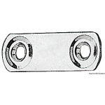 Piastrina fissa cinghie 50x16 mm