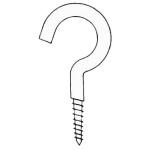 Ganci inox vite 44 x 4 mm (blister 5 pz) - immagine 2