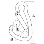 Moschettone inox grande 10 mm - immagine 2