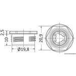 Clip standard diam. 20 mm. - immagine 2