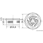 Clip autoallineante diam. 25 mm. - immagine 2