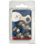 Blister 5 maschi Loxx a ghiera inox