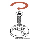 Bottone femmina Perfix blu