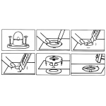 Serie 4 bottoni inox per capote - immagine 2