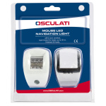 Fanale di via Mouse rosso corpo inox - immagine 4