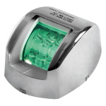 Fanale di via Mouse verde corpo inox