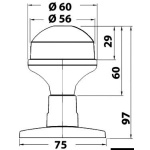 Fanale di fonda EvoLED Smart 360° 12 V nero - immagine 2