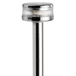 Asta luminosa abbattibile, 60 cm. inox