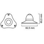 Fanale di via Sphera II 360° rosso - immagine 2