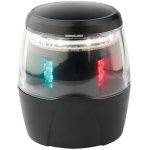 Luce di navigazione tricolore 360° corpo nero