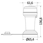Luce di via bianca 360° - immagine 2
