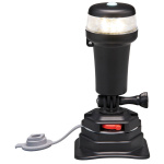 Luce di via bianca 360° base snodo swivel