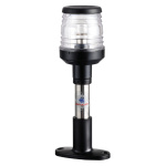 Asta con fanale nero 20 cm