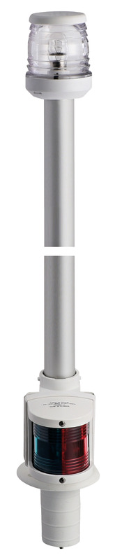 11.125.01_New2017.jpg Asta 100 cm 360° e rosso/verde ad incasso bianco - immagine 1