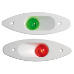 Fanale ABS ad incasso rosso/bianco