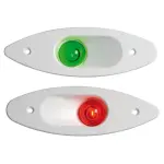 Fanale ABS ad incasso verde/bianco