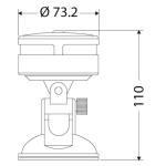 Luce di via port. 360° bianca supporto a ventosa - immagine 3