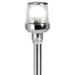 Asta Classic/LED abbattibile, 60 cm. inox