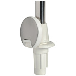 Asta led estraibile 100 cm con base bianca - immagine 2