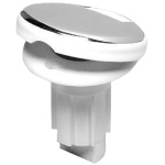 Asta led estraibile 100 cm con base bianca - immagine 3